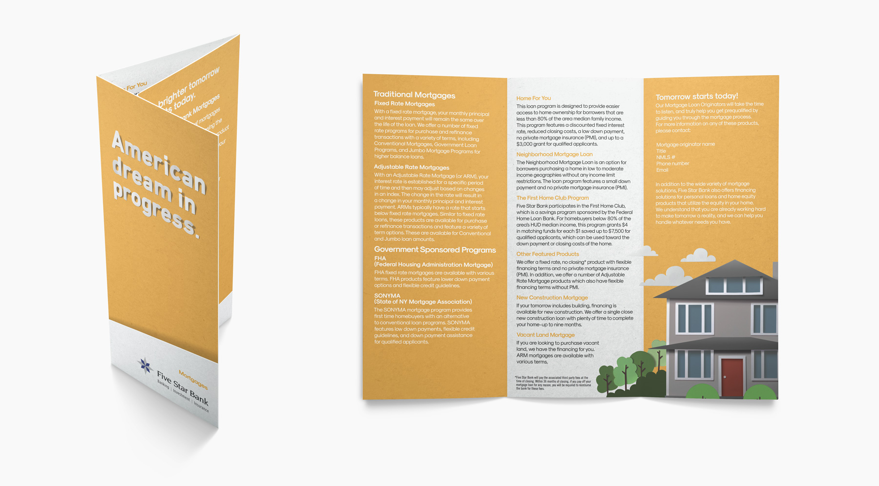 Five Star Brand Development Mortgage Brochure